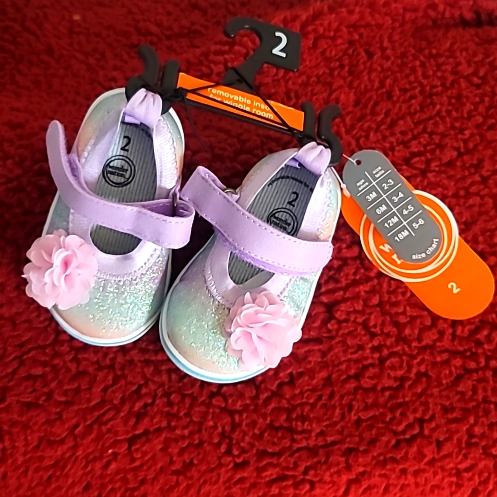 Wonder nation shoes. Infant girl size 2, nwt